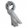 Lysegråt twill vævet pashmina tørklæde