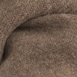 Naturfarvet gråbrunt halstørklæde i ren yak uld