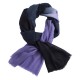 Tofarvet pashmina tørklæde i navy og lavendel