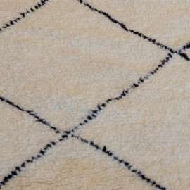 Stort marokkansk berbertæppe i uld