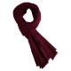 Rødbrunt twill vævet pashmina tørklæde