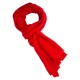 Mørkerødt twill vævet pashmina tørklæde