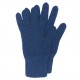 Mørkeblå strikkede handsker i lambswool