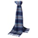 Skotskternet tørklæde i blå nuancer