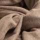 Tørklæde i naturbrun cashmere melange