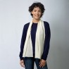 Lille cashmere tørklæde i råhvid