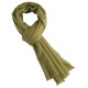 Olivengrønt twill vævet cashmere tørklæde
