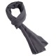 Mørkegråt twill vævet pashmina sjal