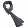 Mørkegråt twill vævet pashmina sjal