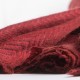 Rødt halstørklæde i sildebensmønstret cashmere/uld
