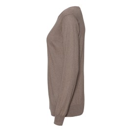 Taupegrå bluse i silke/cashmere blanding