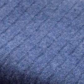 Mørkeblåt tæppe i ren cashmere
