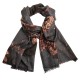 Cashmere sjal med leopard og stjerne print