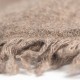 Cashmere tørklæde i naturbrun/sort