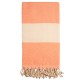 Orange/beige badehåndklæde