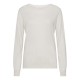 Råhvid bluse i silke/cashmere blanding