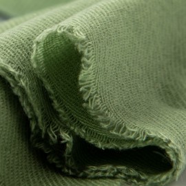 Salviegrønt twillvævet cashmere tørklæde