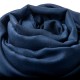 Ekstra stort cashmere/silke sjal i marineblå