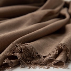 Ekstra stort cashmere/silke sjal i taupegrå