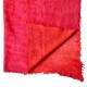 Cashmeresjal i fuchsia/orange spraymønster