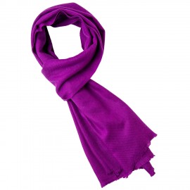 Lilla twill vævet cashmere tørklæde