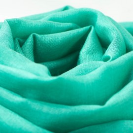 Havgrønt pashminasjal i cashmere og silke