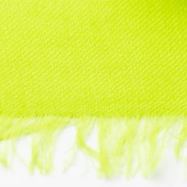 Kvadratisk cashmere tørklæde i limegrøn