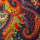 Cashmeresjal med farverigt paisleyprint