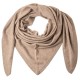 Beige trekantet cashmere tørklæde