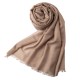 Beige pashminasjal i cashmere og silke