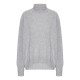 Oversize cashmere sweater i grå