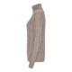 Cashmere turtle neck beige meleret