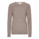 Cashmere sweater beige meleret