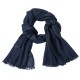 Navy jacquard vævet pashmina sjal i paysleymønster