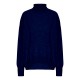 Oversize cashmere sweater i navy