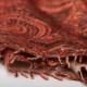 Orange cashmeretørklæde med paisley print