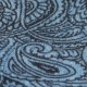 Dueblåt cashmeretørklæde med paisley print