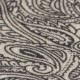 Gråt cashmere tørklæde med paisleyprint