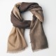 Storternet sjal i beige og taupe