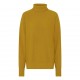 Oversize cashmere sweater i karrygul