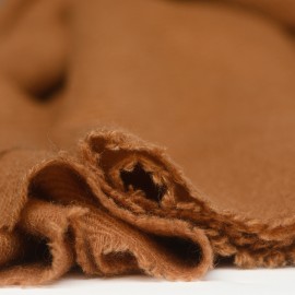 Brunt twill v&aelig;vet cashmere t&oslash;rkl&aelig;de