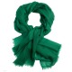 Mørkegrønt dobbeltrådet twill pashmina sjal