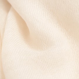 Råhvidt dobbeltrådet twill pashmina sjal