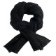 Sort twill vævet pashmina sjal