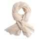 Råhvidt twill vævet pashmina tørklæde
