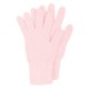 Rosa strikkede handsker i lambswool
