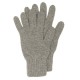 Grå strikkede handsker i lambswool