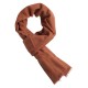 Kastanjebrunt twill vævet pashmina tørklæde