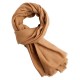 Karamelfarvet twill vævet pashmina tørklæde