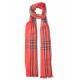 Rødt skotskternet bomuldstørklæde